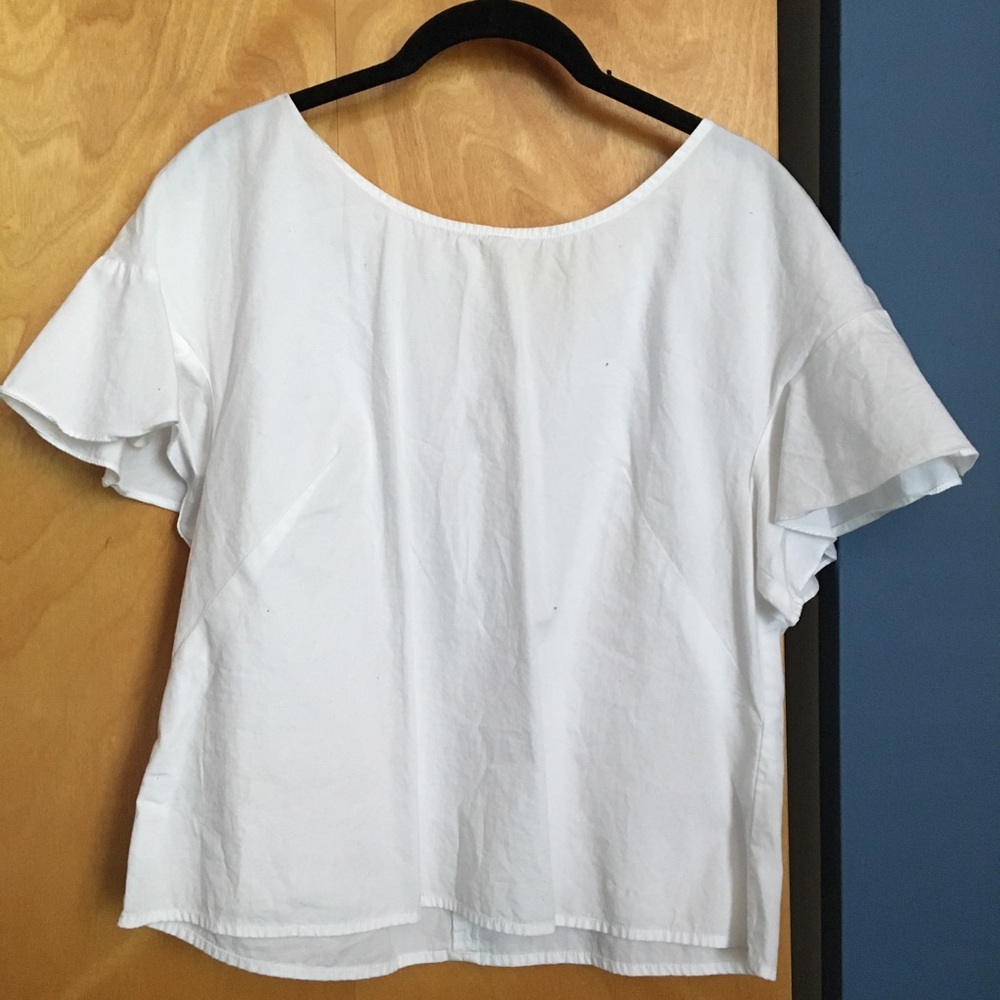 Bell sleeve Anthropologie top
